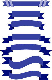 Blue Banner Vector, Banner Vector, Blue, Banner Png - Ribbon (360x360), Png Download