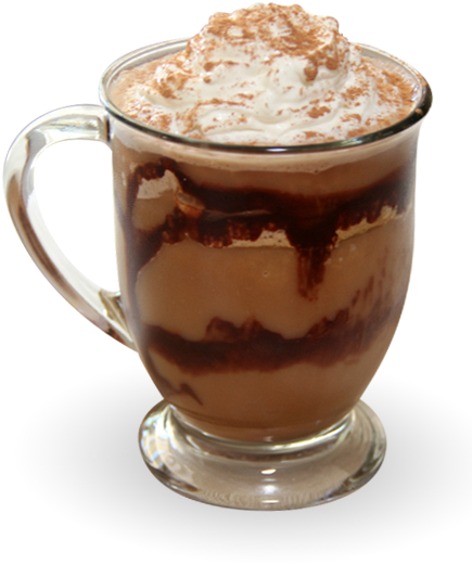 2- Nutella Blended Coffee Drink - Koffie Met Slagroom (448x562), Png Download