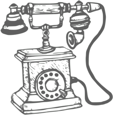 Vintage Phone Tattoo (566x800), Png Download