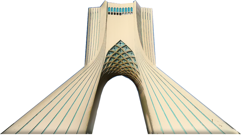 Tehran Icon - Format - Png - Azadi Tower (800x517), Png Download