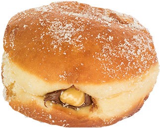 Nutella Filled Doughnut - Fast Food (400x400), Png Download