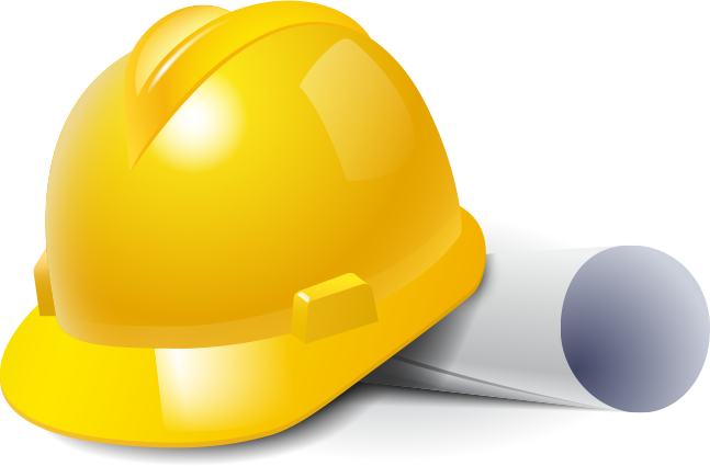 Construction Hat Png - Cartoon Hard Hat Png (647x425), Png Download