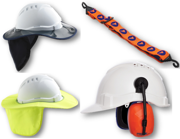 Hard Hat Accessories - Viper Hard Hat Attachable Earmuffs (598x464), Png Download