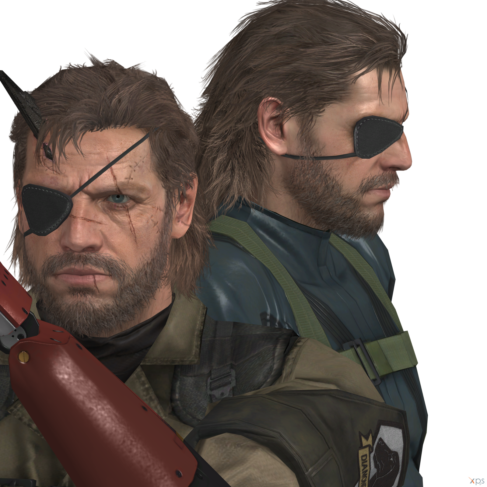 Two Big Bosses Boss - Big Boss And Venom (1600x1600), Png Download