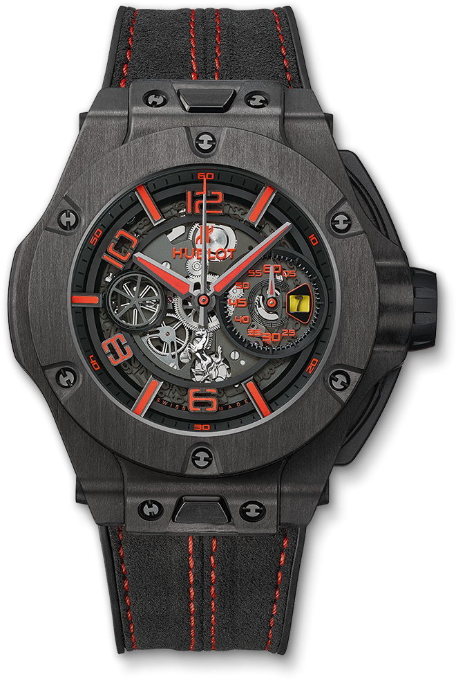 Big Bang Ferrari Unico Carbon - Hublot Big Bang Ferrari Unico Carbon (1000x1000), Png Download