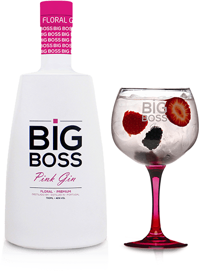 Big Boss Pink - Gin Big Boss Pink (615x577), Png Download