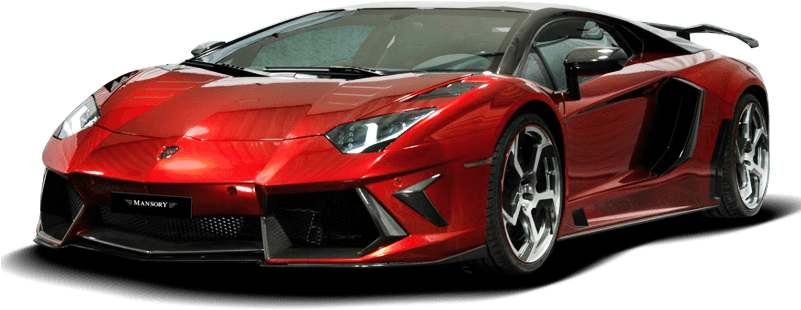 Red Lamborghini - Lamborghini Transparent Png (800x510), Png Download