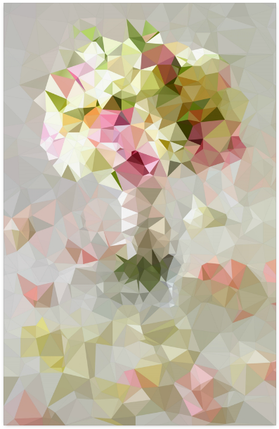 Low Poly Pastel Flower Poster 11*17 - Bouquet Iphone 6 Slim Case By Ivaw (500x500), Png Download
