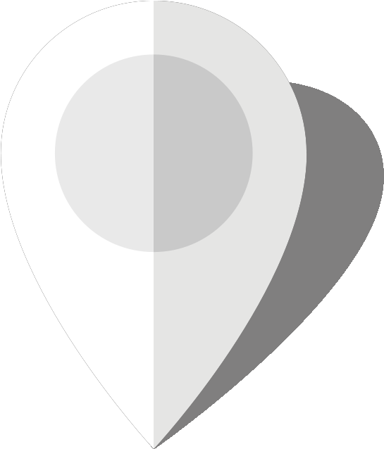 Location Png White - White Map Pin Png (568x640), Png Download