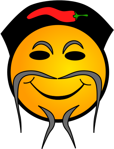 How To Set Use Chinese Cook Smiley Clipart (456x599), Png Download