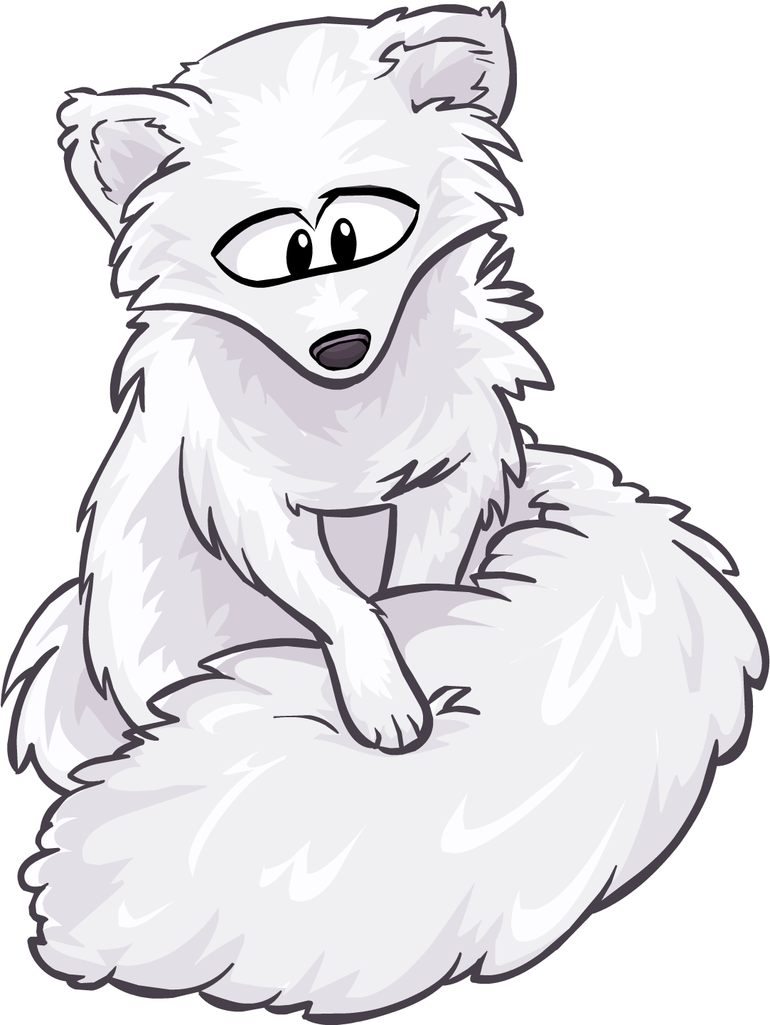 Tame Arctic Fox - Codes De Pins Free Penguin (1441x1441), Png Download