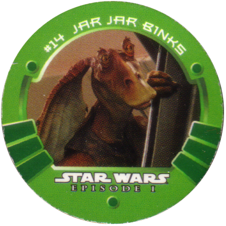 Star Wars Episode 1 14-jar - Jar Jar Binks Pog (460x460), Png Download