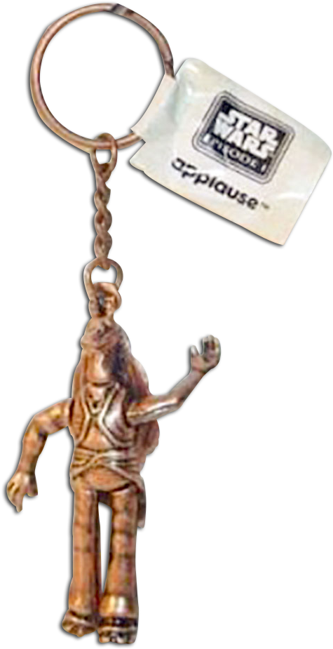 Star Wars Collectible Metal Key Chain Jar Jar Binks - Club Penguin (576x1000), Png Download