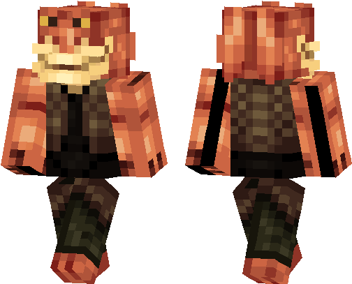 Jar Jar Binks - Minecraft Joker Skin (538x437), Png Download