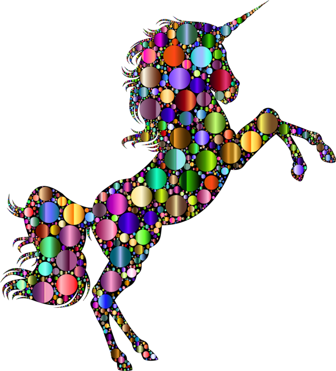 Horse Unicorn Silhouette Legendary Creature Computer - Pink And Purple Unicorn (679x750), Png Download