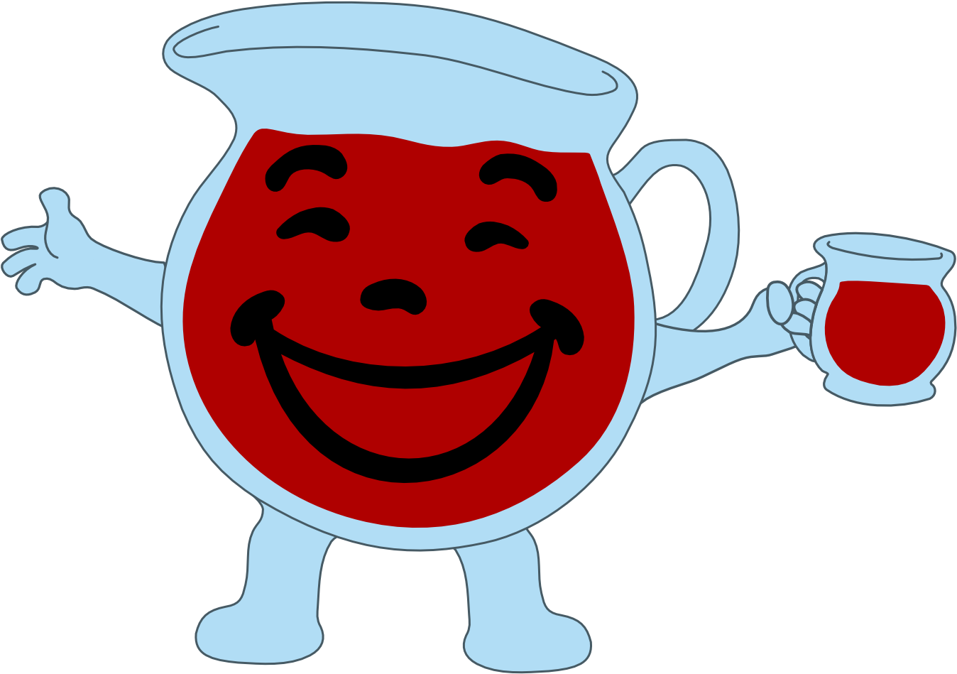 Qualitykool-aid Man Animation Sequence - Cartoon (1920x1440), Png Download