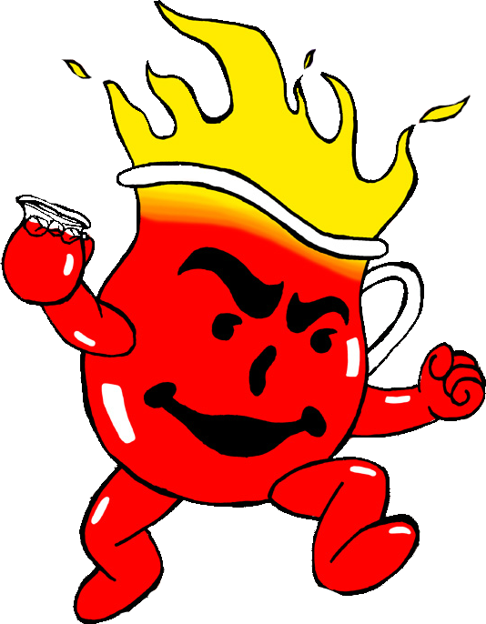 Hot Kool Aid Man - Evil Kool Aid Man (534x686), Png Download