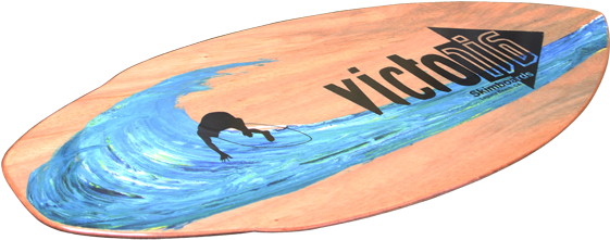 Victoria Woody Skimboard - Xl (600x259), Png Download