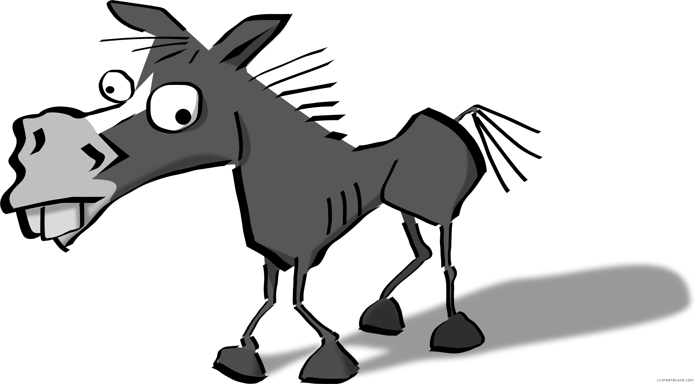 Crazy Horse Clipartblack Com Animal Free Black - Grammar Matters (2391x1321), Png Download