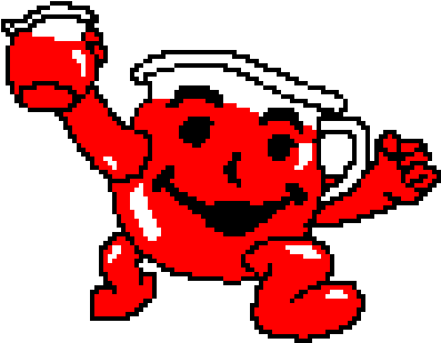 Kool Aid Man Pixel Art (960x640), Png Download
