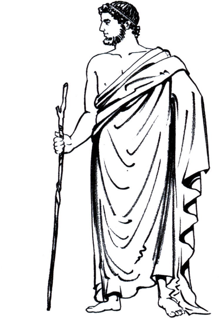 Himation Would He Really Carry - Himation Greek (761x1125), Png Download