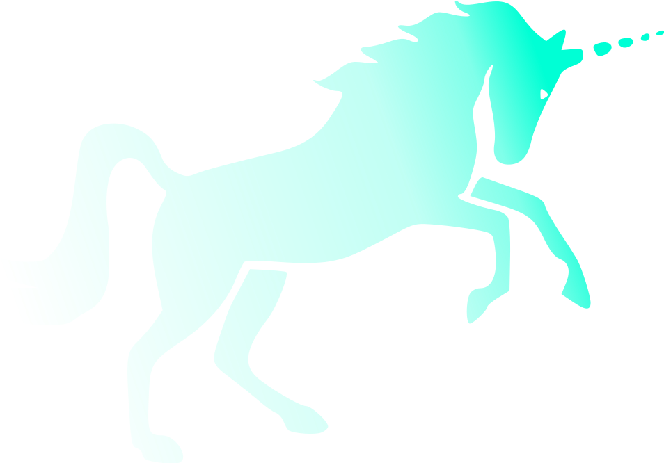 Open - Green Unicorn (1000x665), Png Download