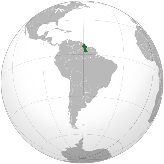 541px-guyana - Venezuela En El Mundo (541x541), Png Download