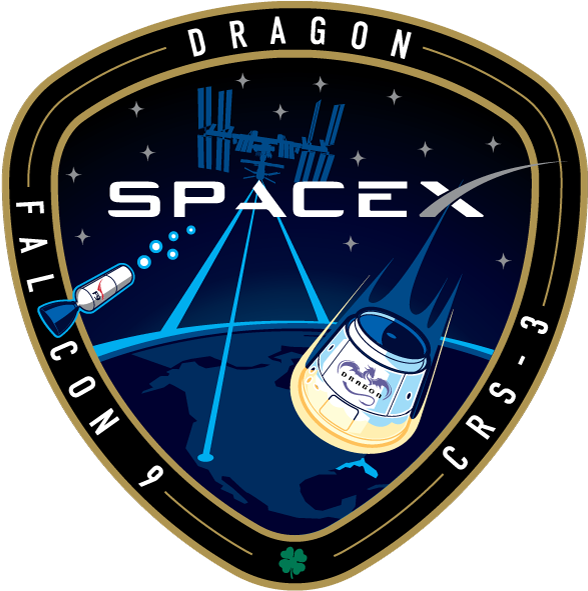 Crs3png - Spacex Crs 3 Patch (400x403), Png Download