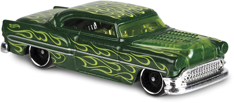 Custom '53 Chevy® - Hot Wheels Custom 53 Chevy Green (892x407), Png Download