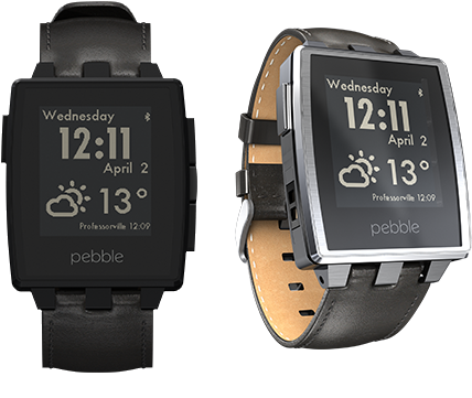 Pebble Steel, The Best Overall Smartwatch - Pebble Steel - Smart Watch - Brushed Stainless Steel (431x393), Png Download