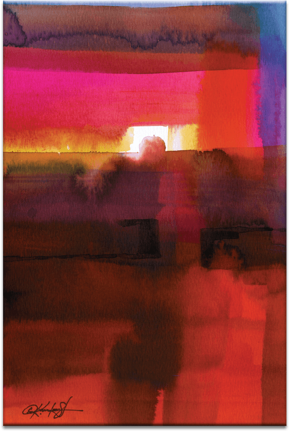 Watercolor Abstraction - Artist Lane 02sc - P2631 Back Beach 2 (900x900), Png Download