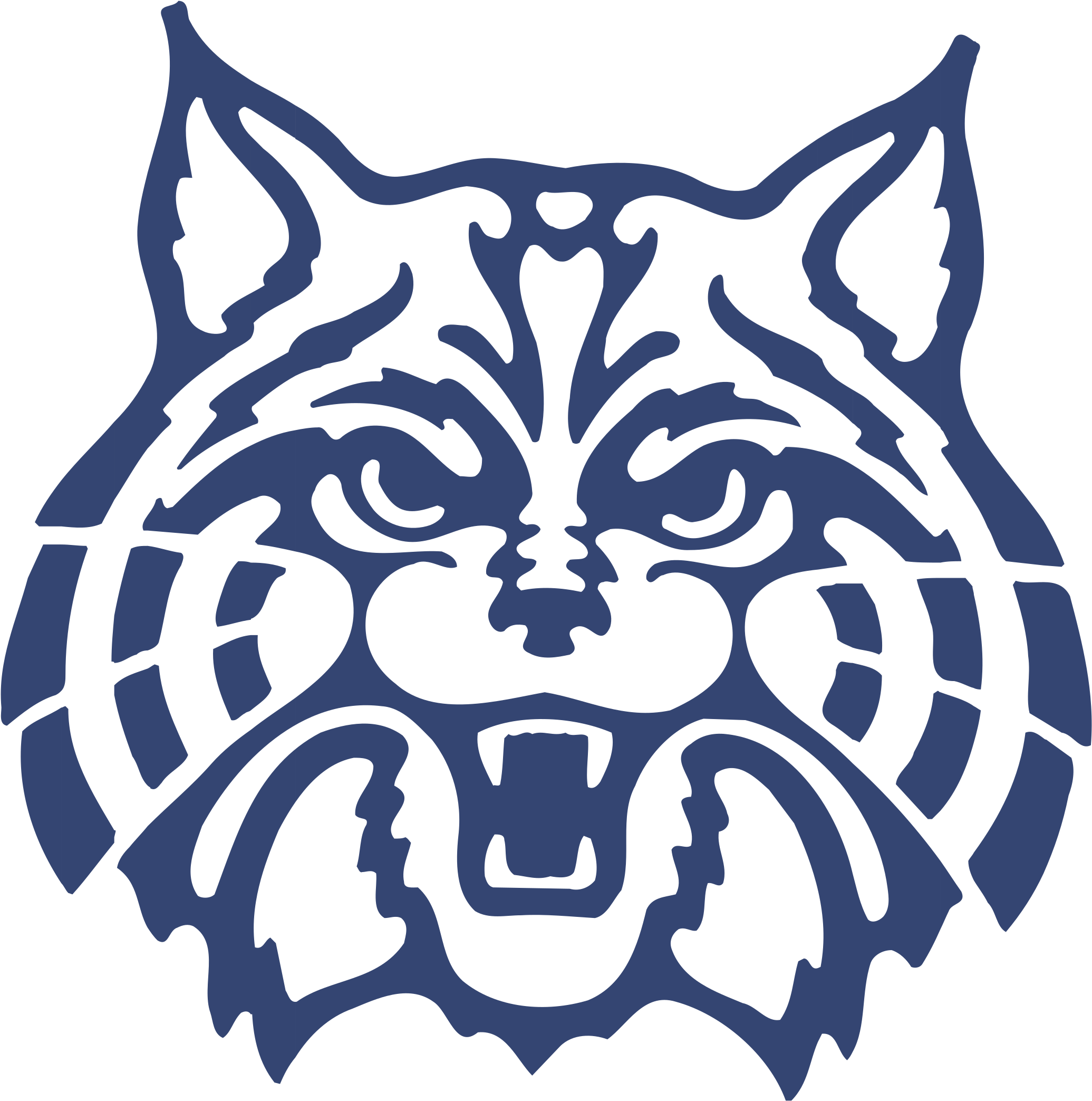 Arizona Wildcats Logo Png Transparent - University Of Arizona Wildcat (2400x2400), Png Download