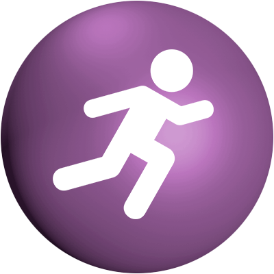 Running School Icon Move - School (400x400), Png Download