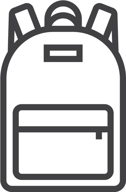 School Kit - Backpack (640x640), Png Download