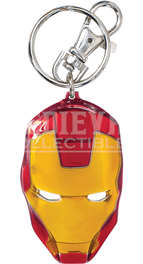 Colored Iron Man Mask Keychain - Marvel Punisher Key Ring (849x849), Png Download