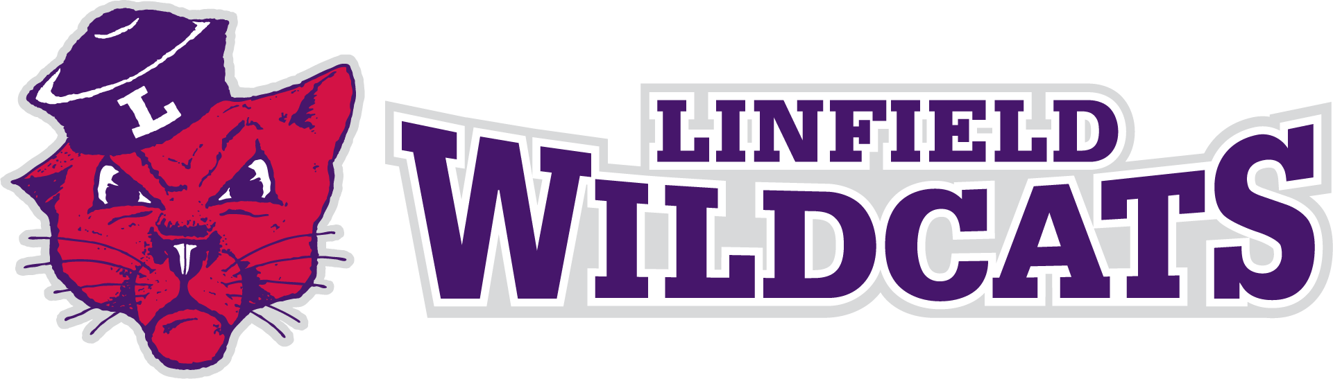 Wildcat Left - Linfield College Wildcat Logo (1921x547), Png Download