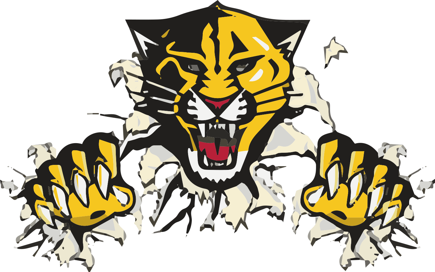 Haven Usd 312home Of The Wildcats - Florida Panthers Wall Decal (1397x876), Png Download