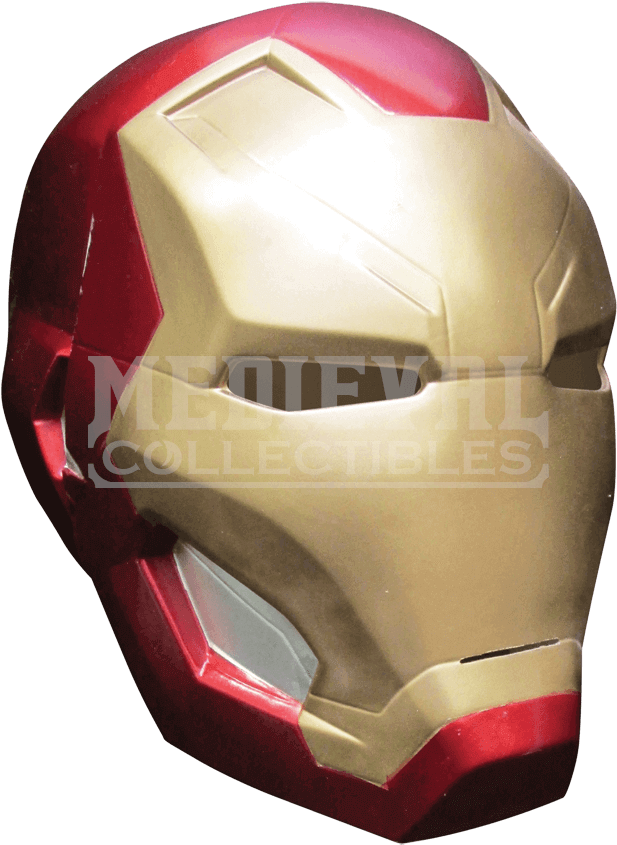 Adult Civil War Iron Man Two Piece Mask - Captain America Civil War Iron Man Mask (850x850), Png Download