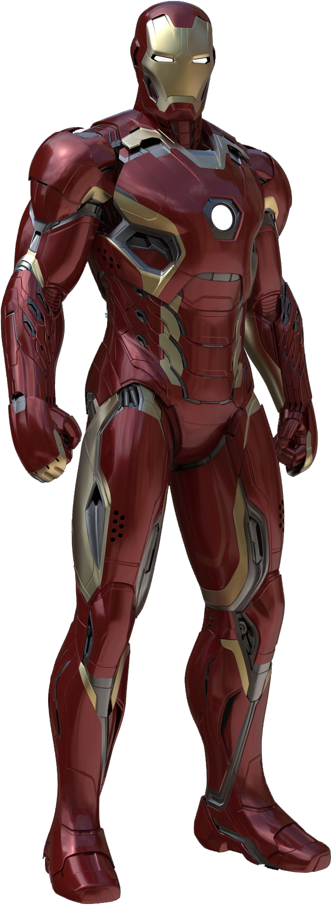 Mark45n - Iron Man Transparent Background (680x1825), Png Download