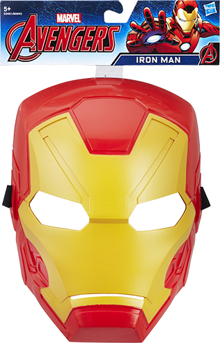 The Avengers Mask, Iron Man, , Large - Ironman Toy Mask (316x492), Png Download