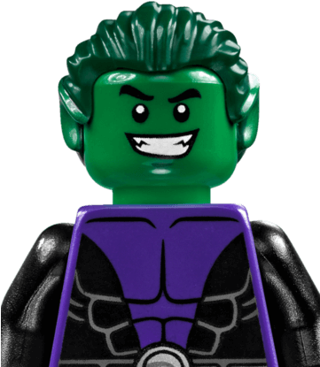 Beast Boy - Lego Beast Boy Head (360x480), Png Download