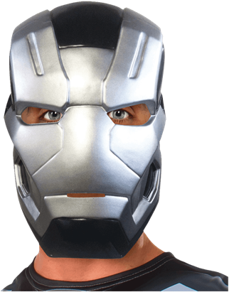 Adult Civil War War Machine Half Mask - War Machine Mask (415x415), Png Download