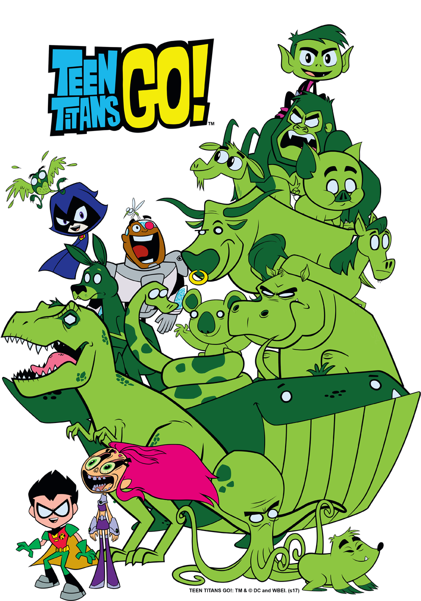 Teen Titans Go Beast Boy Stack Youth Hoodie - Teen Titans Go Edible Frosting Sheet Cake Topper (850x1242), Png Download