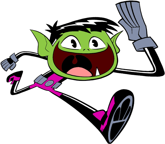 Teen Tines Go Beast Boy (584x517), Png Download