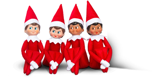 Elves Free Png Image - Elf On The Shelf Group (522x271), Png Download