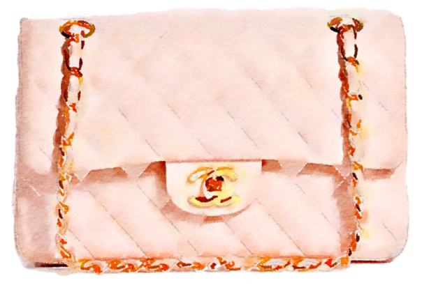 Chanel Purse, Purse, Hand Painted, Fashion Png And - Fashion (640x640), Png Download
