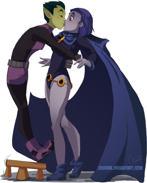 Raven, Teen Titans, And Beast Boy Image - Raven Superhero (500x633), Png Download