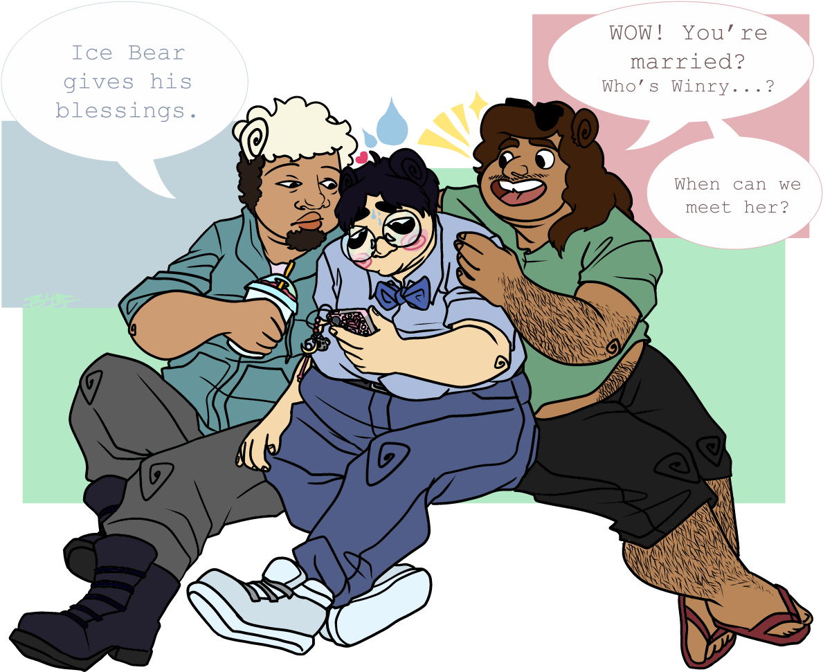 Bare Bears By Magjiik - We Bare Bears Fanart Human (1224x1000), Png Download