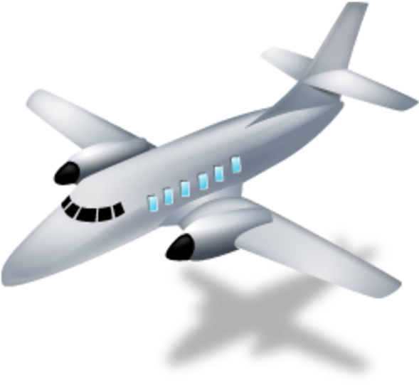 3d Airplane Icon (600x600), Png Download