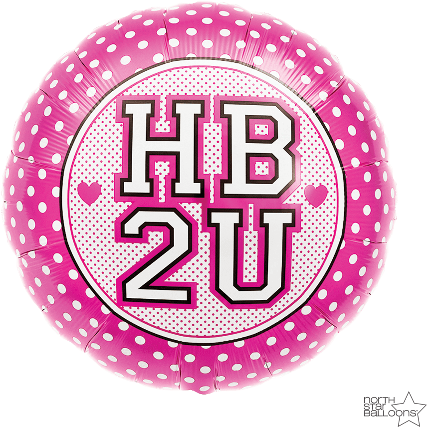 Hb2u Pink Dots 18 In* (1000x1000), Png Download